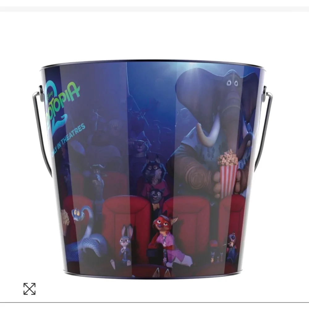 Zootopia 2 64 Oz Popcorn Pail bucket NEW